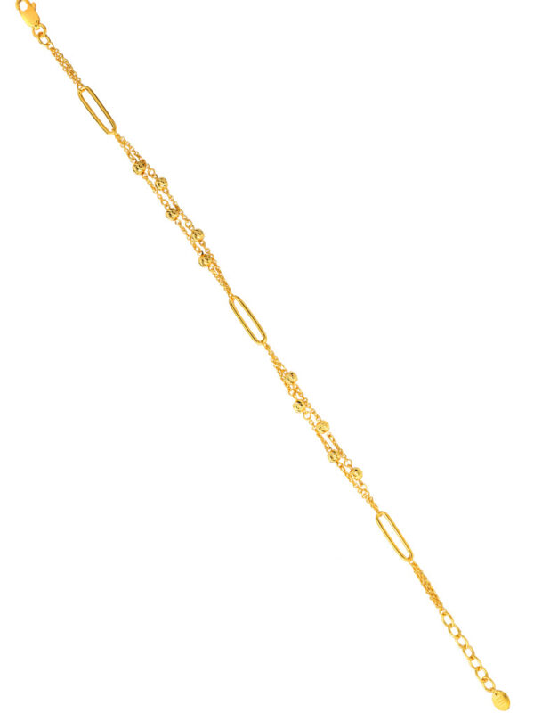 TOMEI Beads Bracelet, Yellow Gold 916
