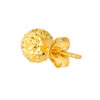 TOMEI Lasered Ball Earrings, Yellow Gold 916