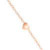 TOMEI Love Chain Bracelet, Rose Gold 585