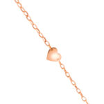 TOMEI Love Chain Bracelet, Rose Gold 585