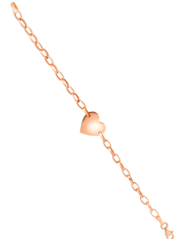 TOMEI Love Chain Bracelet, Rose Gold 585