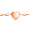 TOMEI Love Chain Bracelet, Rose Gold 585