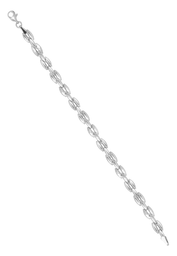 TOMEI Plain Gold Bracelet,White Gold 585
