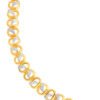 TOMEI Dual-Tone Spiral Chain Bracelet, Yellow Gold 916