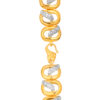 TOMEI Dual-Tone Spiral Chain Bracelet, Yellow Gold 916