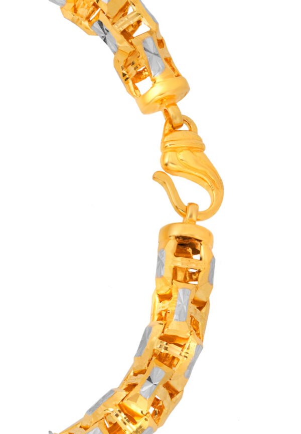 TOMEI Dual-Tone Enchanting Spiral Bracelet, Yellow Gold 916