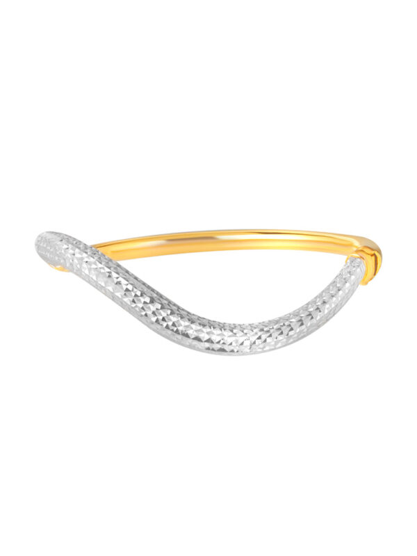 TOMEI Curvy Bangle, Yellow Gold 916