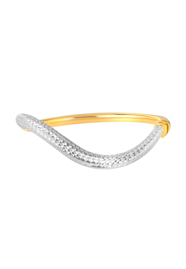 TOMEI Curvy Bangle, Yellow Gold 916