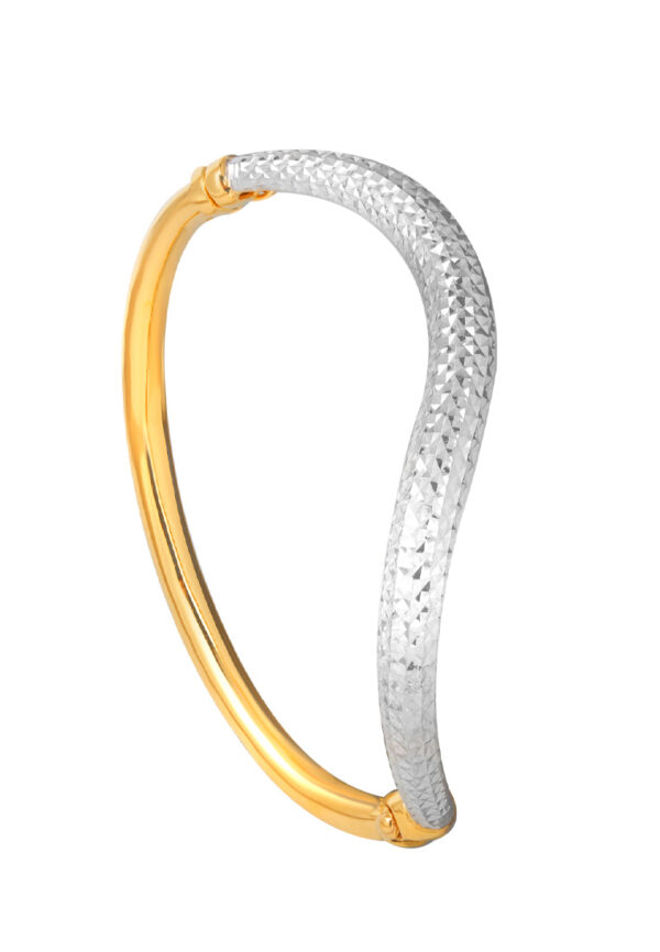 TOMEI Curvy Bangle, Yellow Gold 916