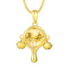 TOMEI Pellet Drum Pendant, Yellow Gold 916
