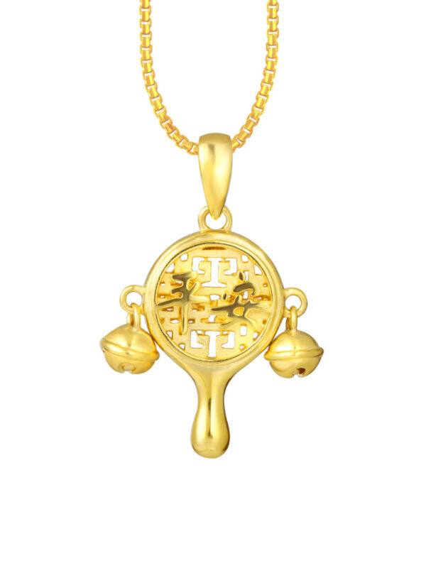 TOMEI Pellet Drum Pendant, Yellow Gold 916