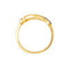 TOMEI Dual-Tone Knot Ring, Yellow Gold 916