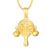 TOMEI Pellet Drum Pendant, Yellow Gold 916