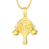 TOMEI Pellet Drum Pendant, Yellow Gold 916