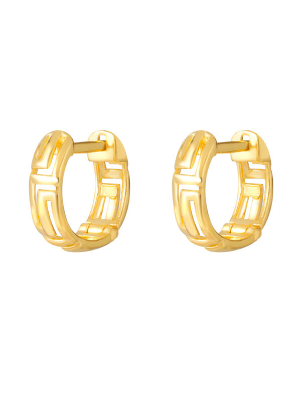 TOMEI Hoop Earrings, Yellow Gold 916