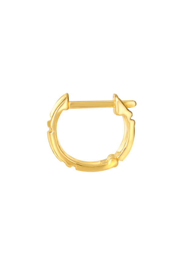 TOMEI Hoop Earrings, Yellow Gold 916