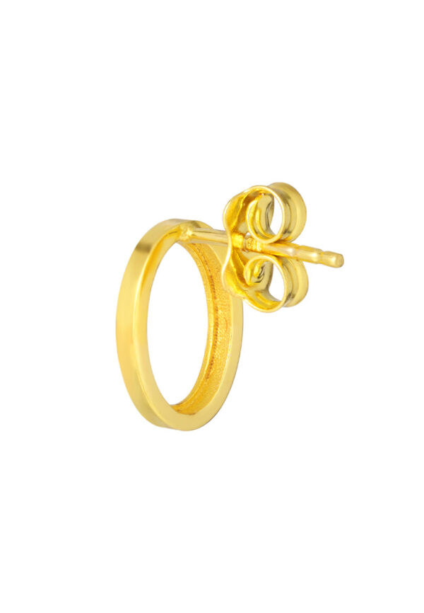 TOMEI Lusso Italia Oval Earrings, Yellow Gold 916