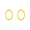 TOMEI Lusso Italia Oval Earrings, Yellow Gold 916