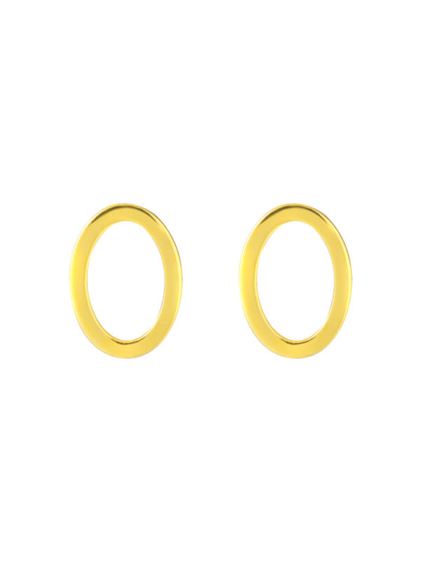 TOMEI Lusso Italia Oval Earrings, Yellow Gold 916