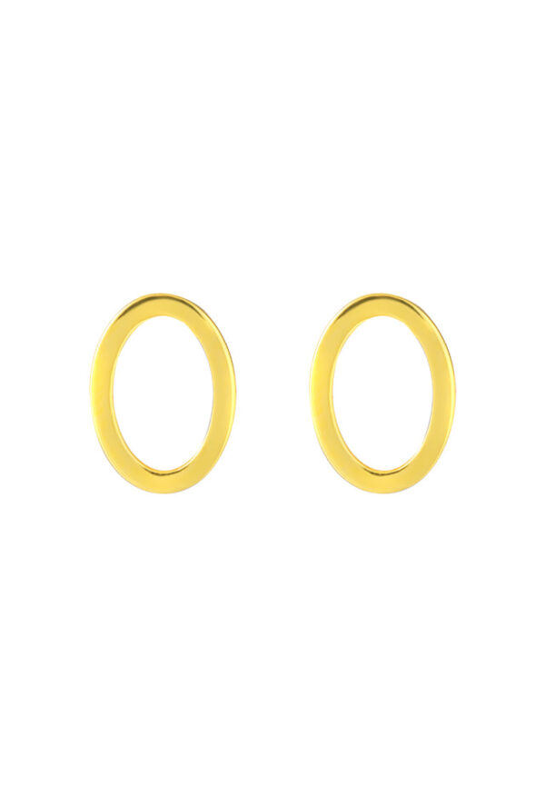 TOMEI Lusso Italia Oval Earrings, Yellow Gold 916