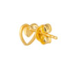 TOMEI Lusso Italia Double Love Earrings, Yellow Gold 916
