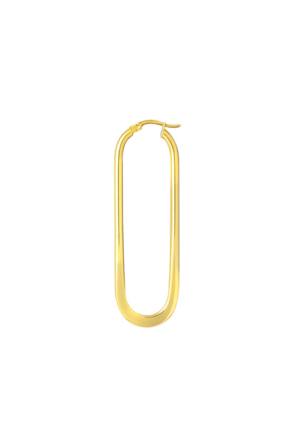 TOMEI Lusso Italia Baguette Earrings, Yellow Gold 916