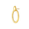 TOMEI Lusso Italia Oval Dangling Earrings, Yellow Gold 916