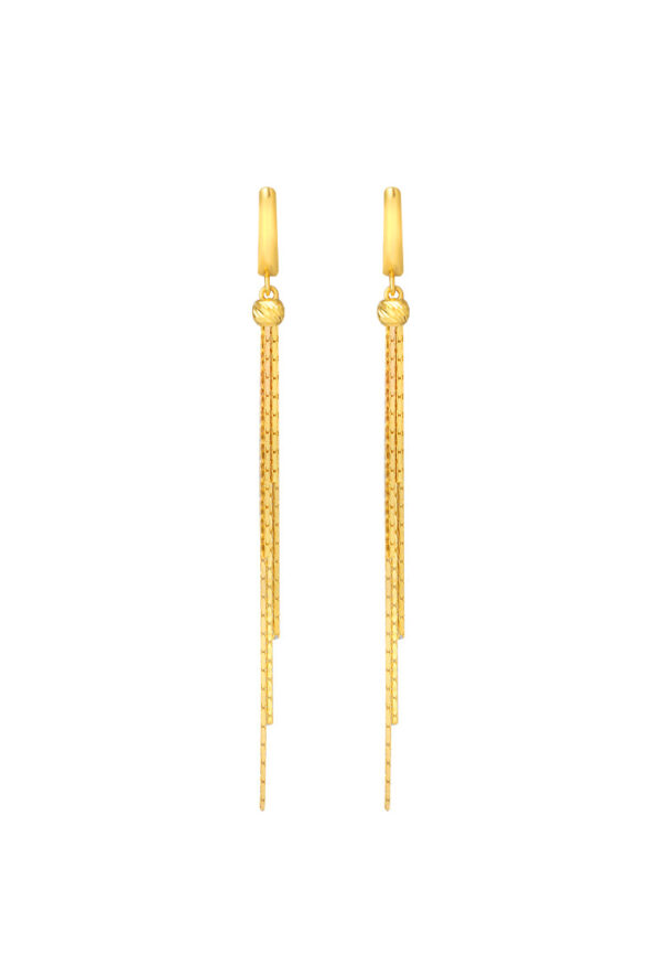 TOMEI Lusso Italia Dangling Earrings, Yellow Gold 916