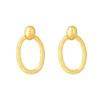 TOMEI Lusso Italia Oval Dangling Earrings, Yellow Gold 916
