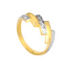 TOMEI Dual-Tone Enchanting Ring, Yellow Gold 916