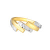 TOMEI Dual-Tone Enchanting Ring, Yellow Gold 916