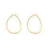 TOMEI Lusso Italia Modern Loop Earrings, Yellow Gold 916