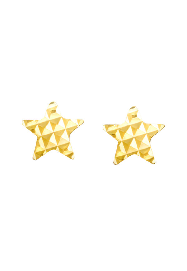 TOMEI Lusso Italia Star Earrings, Yellow Gold 916