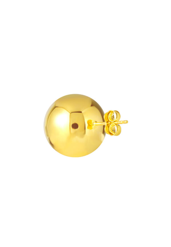 TOMEI Lusso Italia High-Polishing Ball Earrings, Yellow Gold 916