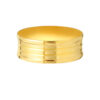 TOMEI Line Patterned Xi De Ring, Yellow Gold 916