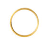 TOMEI Line Patterned Xi De Ring, Yellow Gold 916