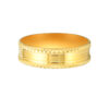 TOMEI Edge Patterned Xi De Ring, Yellow Gold 916