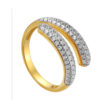 TOMEI Diamond Cut Collection Detachable Ring, Yellow Gold 916