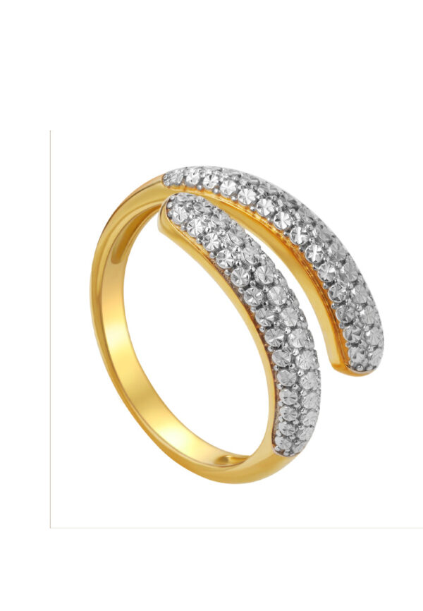 TOMEI Diamond Cut Collection Detachable Ring, Yellow Gold 916