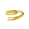 TOMEI Diamond Cut Collection Detachable Ring, Yellow Gold 916