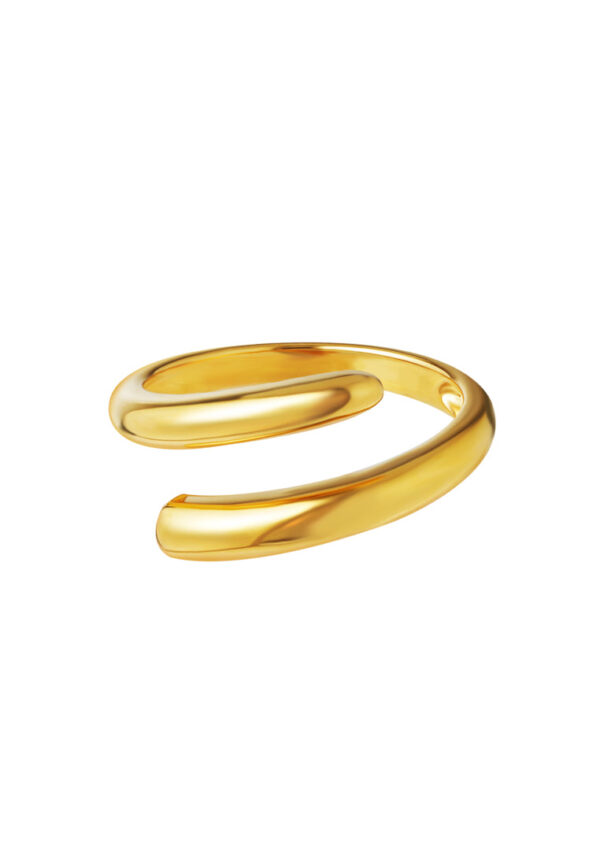 TOMEI Diamond Cut Collection Detachable Ring, Yellow Gold 916