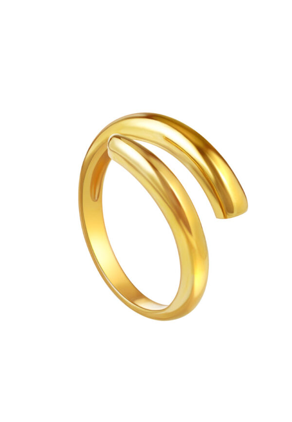 TOMEI Diamond Cut Collection Detachable Ring, Yellow Gold 916