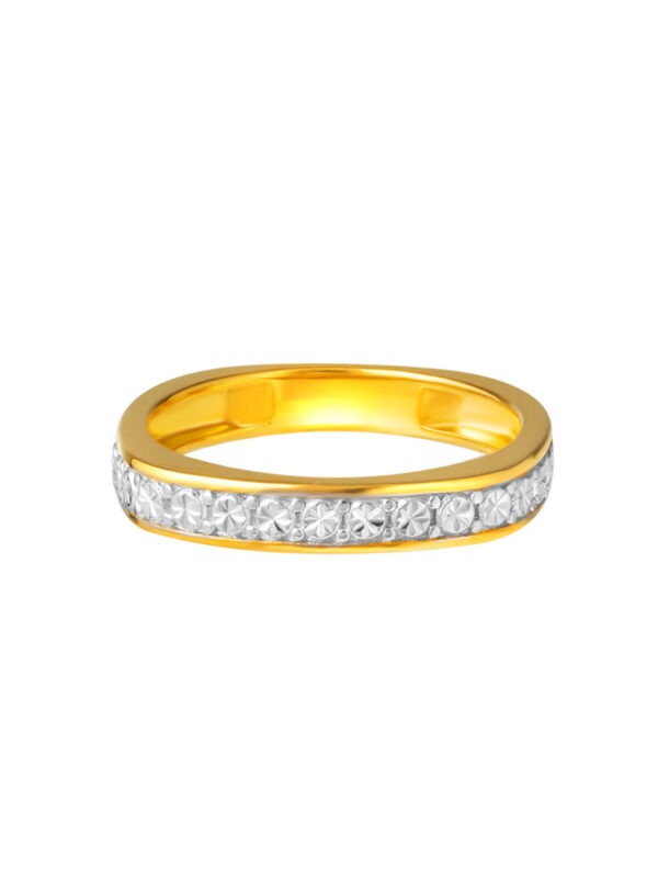 TOMEI Diamond Cut Collection Eternity Ring, Yellow Gold 916