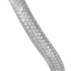 TOMEI Diamond Cut Collection Wavy Bangle, Yellow Gold 916