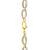TOMEI Diamond Cut Collection Refined Oval Bracelet, Yellow Gold 916