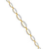 TOMEI Diamond Cut Collection Refined Oval Bracelet, Yellow Gold 916