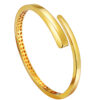 TOMEI Anastasia Extended C-Shape Bangle, Yellow Gold 916