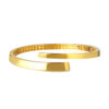 TOMEI Anastasia Extended C-Shape Bangle, Yellow Gold 916