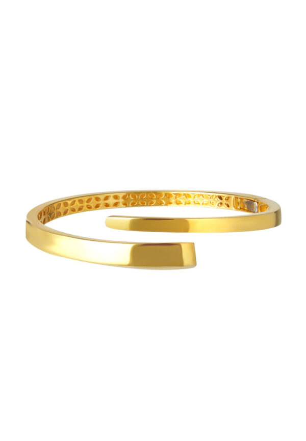 TOMEI Anastasia Extended C-Shape Bangle, Yellow Gold 916
