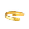 TOMEI Anastasia Extended C-Shape Ring, Yellow Gold 916